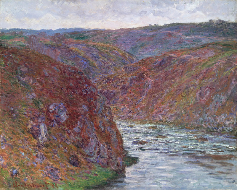 Das Creuse-Tal (grauer Tag) - Claude Monet