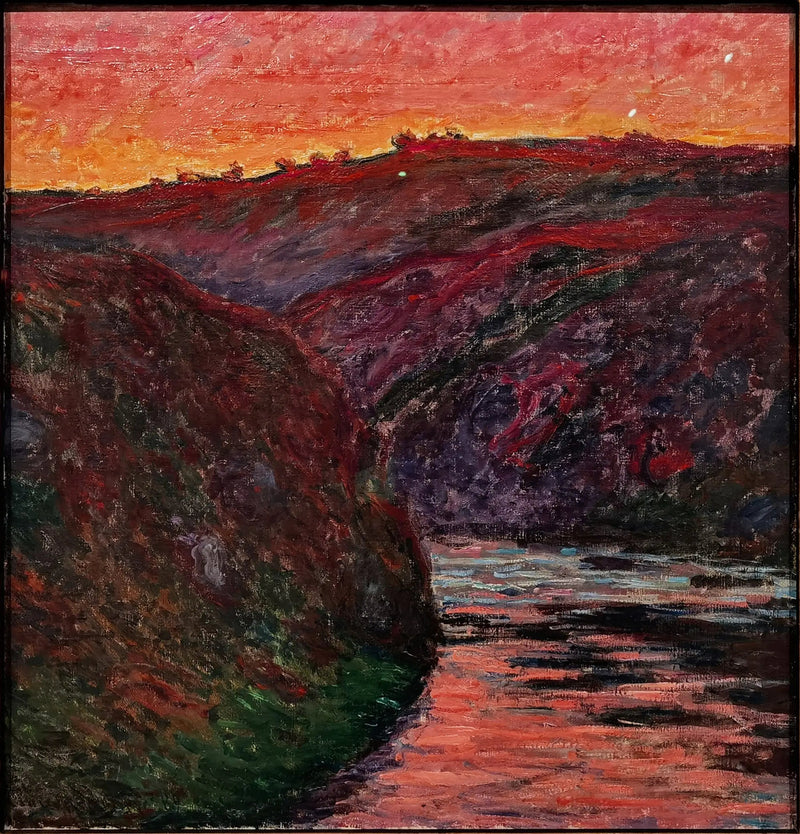 Das Creuse-Tal, Sonnenuntergang - Claude Monet