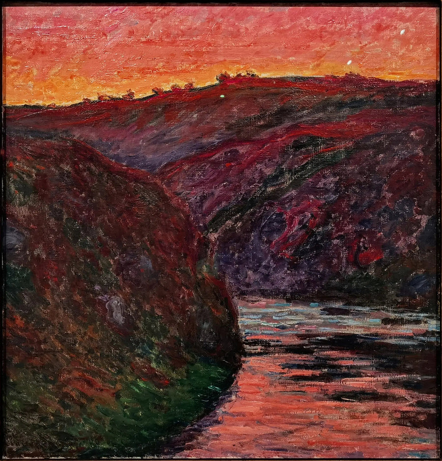 Das Creuse-Tal, Sonnenuntergang - Claude Monet
