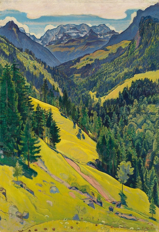 Das Kiental mit dem Blüemlisalp-Massiv - Ferdinand Hodler