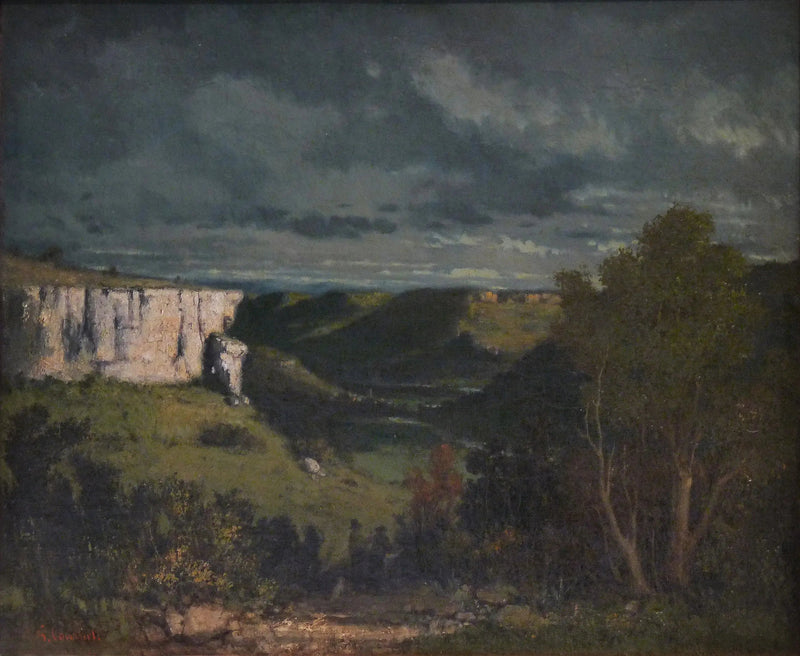 Das Tal der Loue, Sturmzeit - Gustave Courbet
