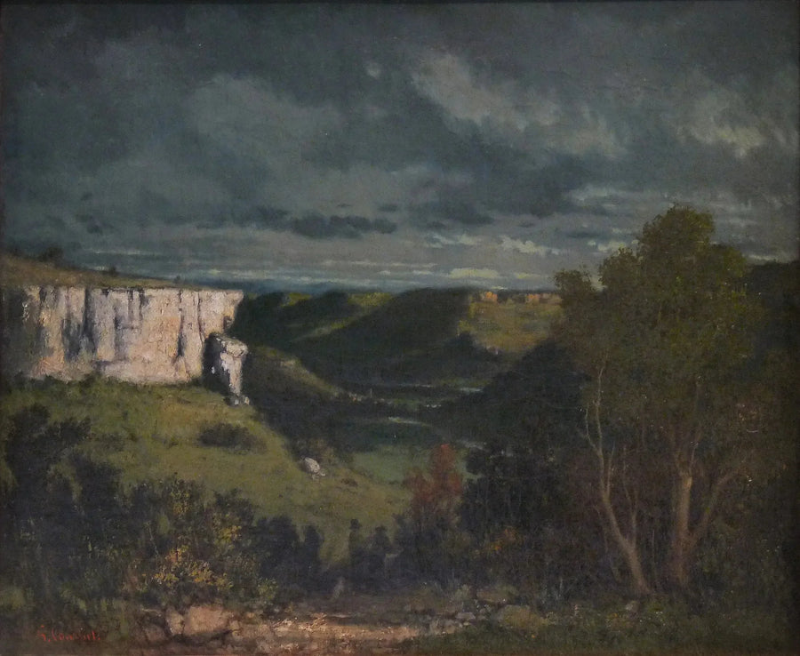 Das Tal der Loue, Sturmzeit - Gustave Courbet