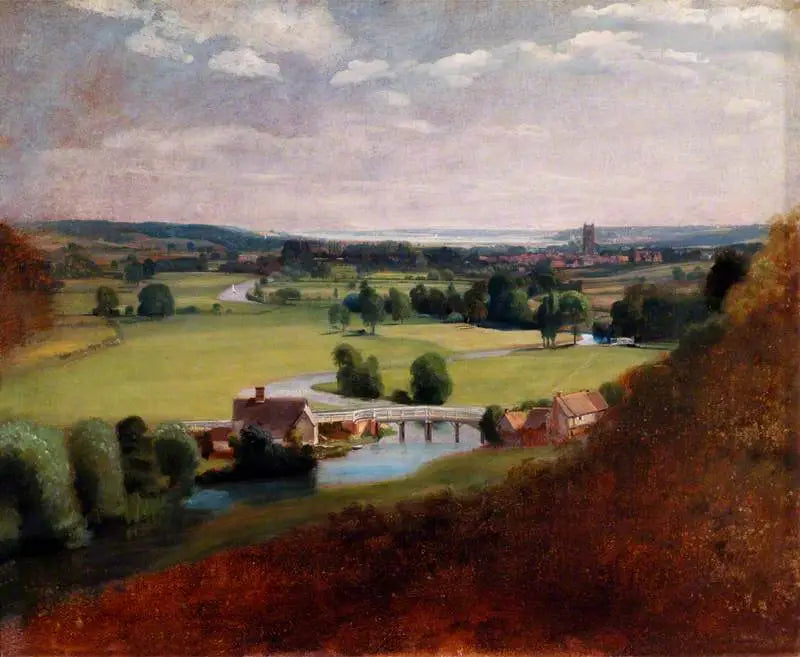 Das Tal der Stour mit Dedham in der Ferne - John Constable
