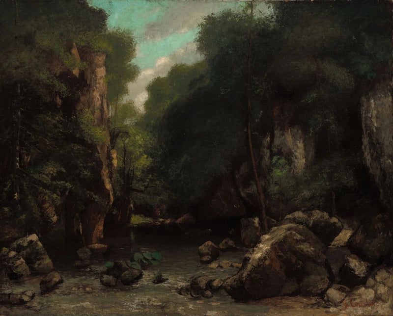 Das Tal des Schwarzen Brunnens - Gustave Courbet