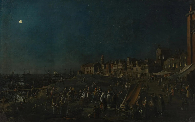 Die nächtliche Wachsamkeit am Ufer von Santa Marta - Canaletto
