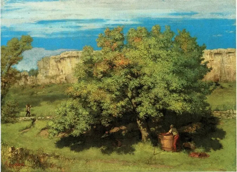 Die Traubenlese in Ornans, unter dem Roche-du-Mont - Gustave Courbet