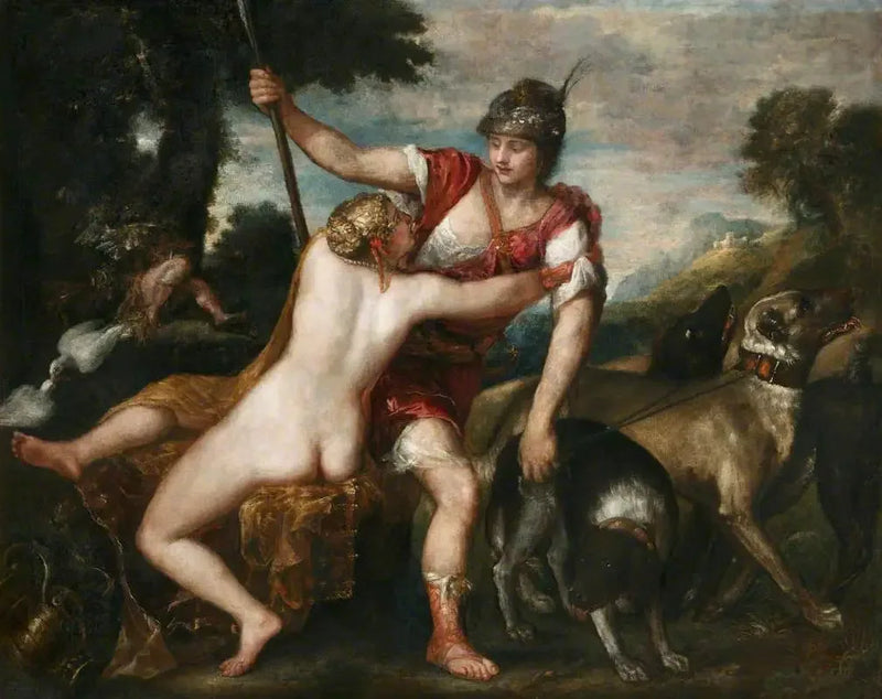 La Venus und Adonis von Rokeby - Titian