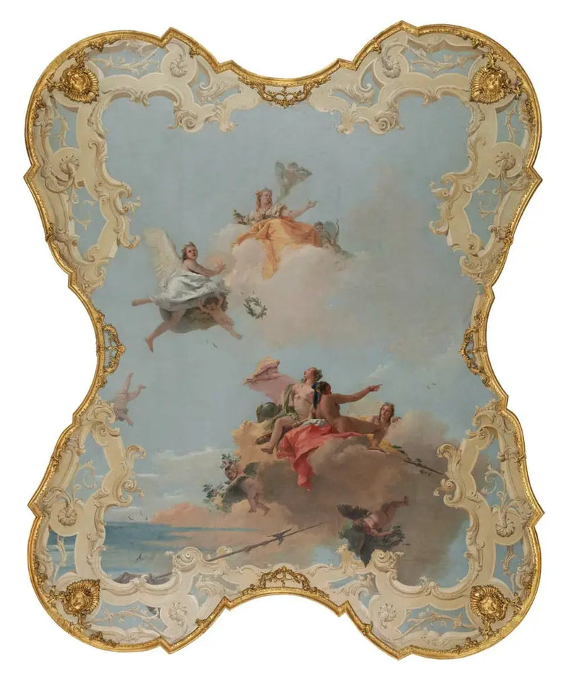Die Tugend und die Noblesse krönend die Liebe - Giovanni Battista Tiepolo