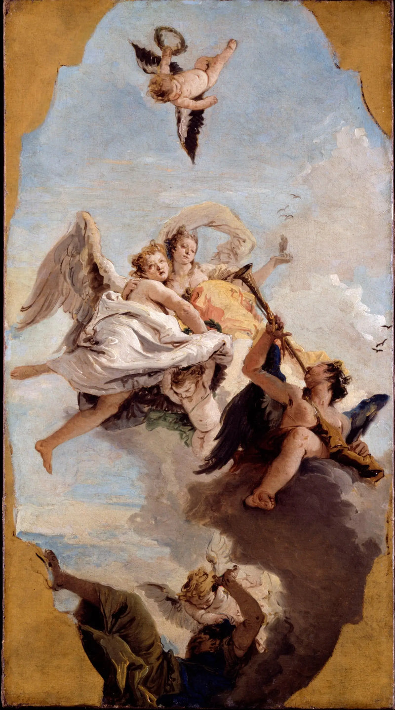Die Tugend und die Noblesse vertreiben die Ignoranz - Giovanni Battista Tiepolo