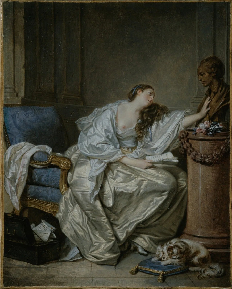Die untröstliche Witwe - Jean-Baptiste Greuze