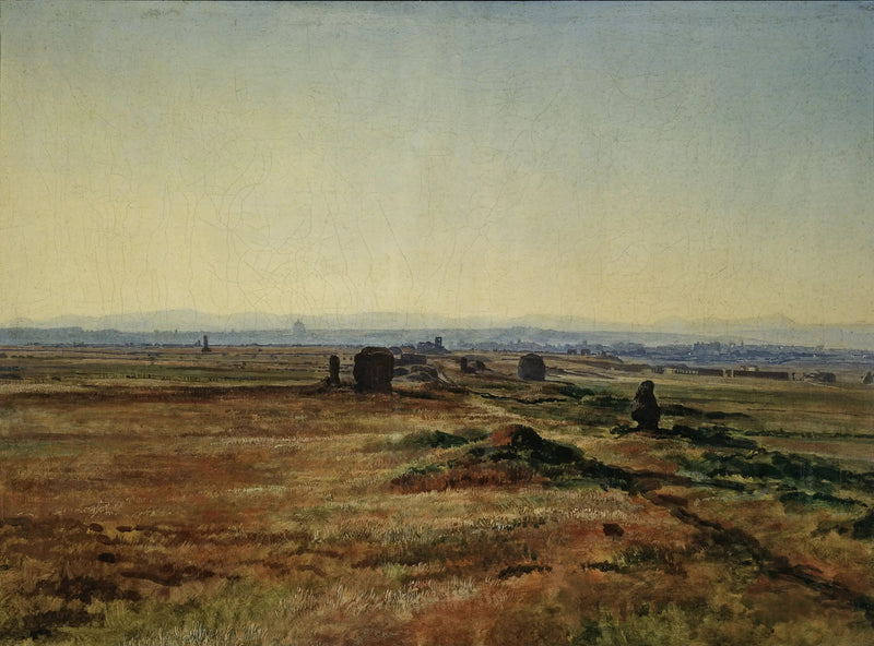Die Via Appia bei Sonnenuntergang - Alexandre Ivanov