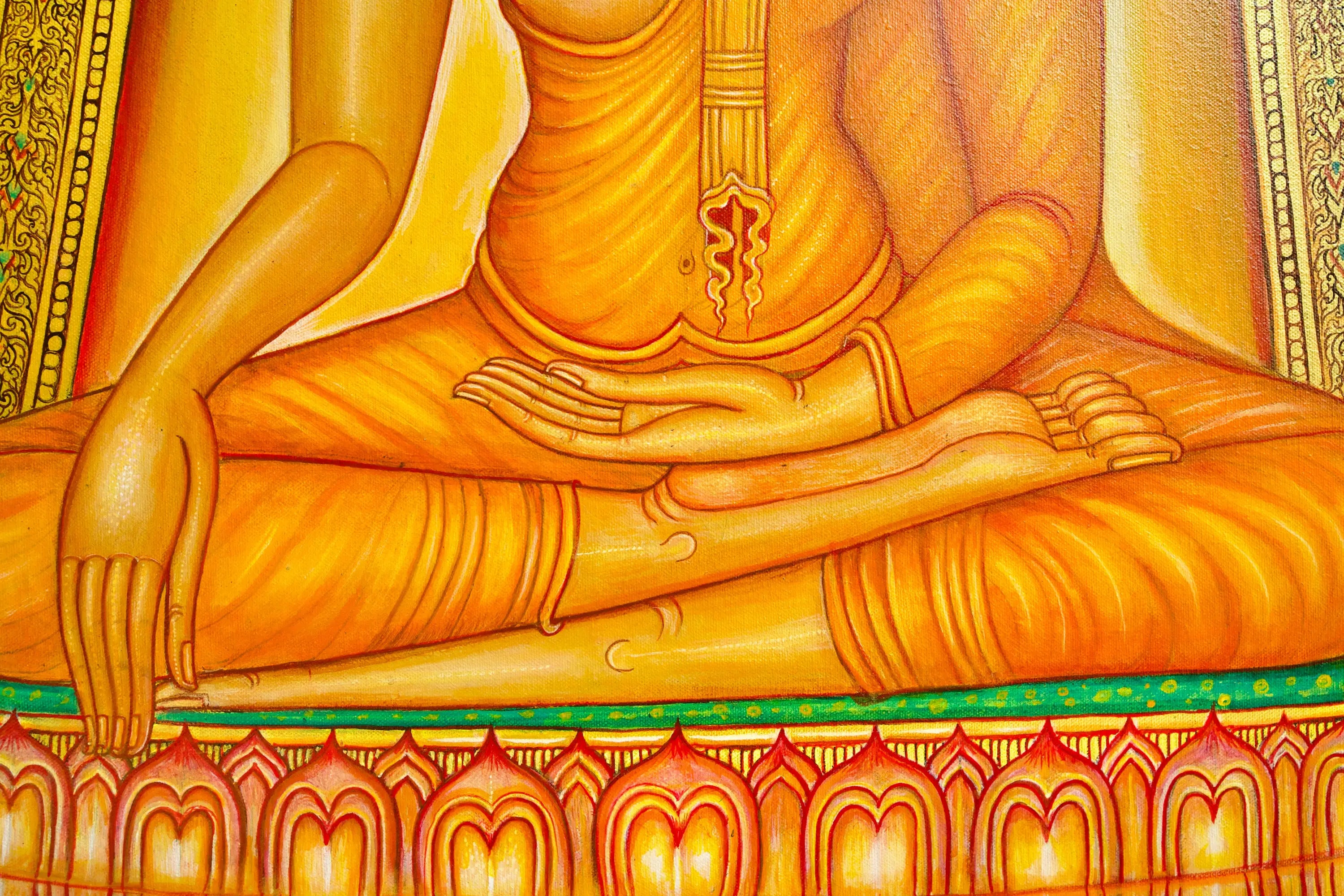 La Vie de Bouddha | 240 x 180 cm Reproductions de tableaux à la peinture à l’huile