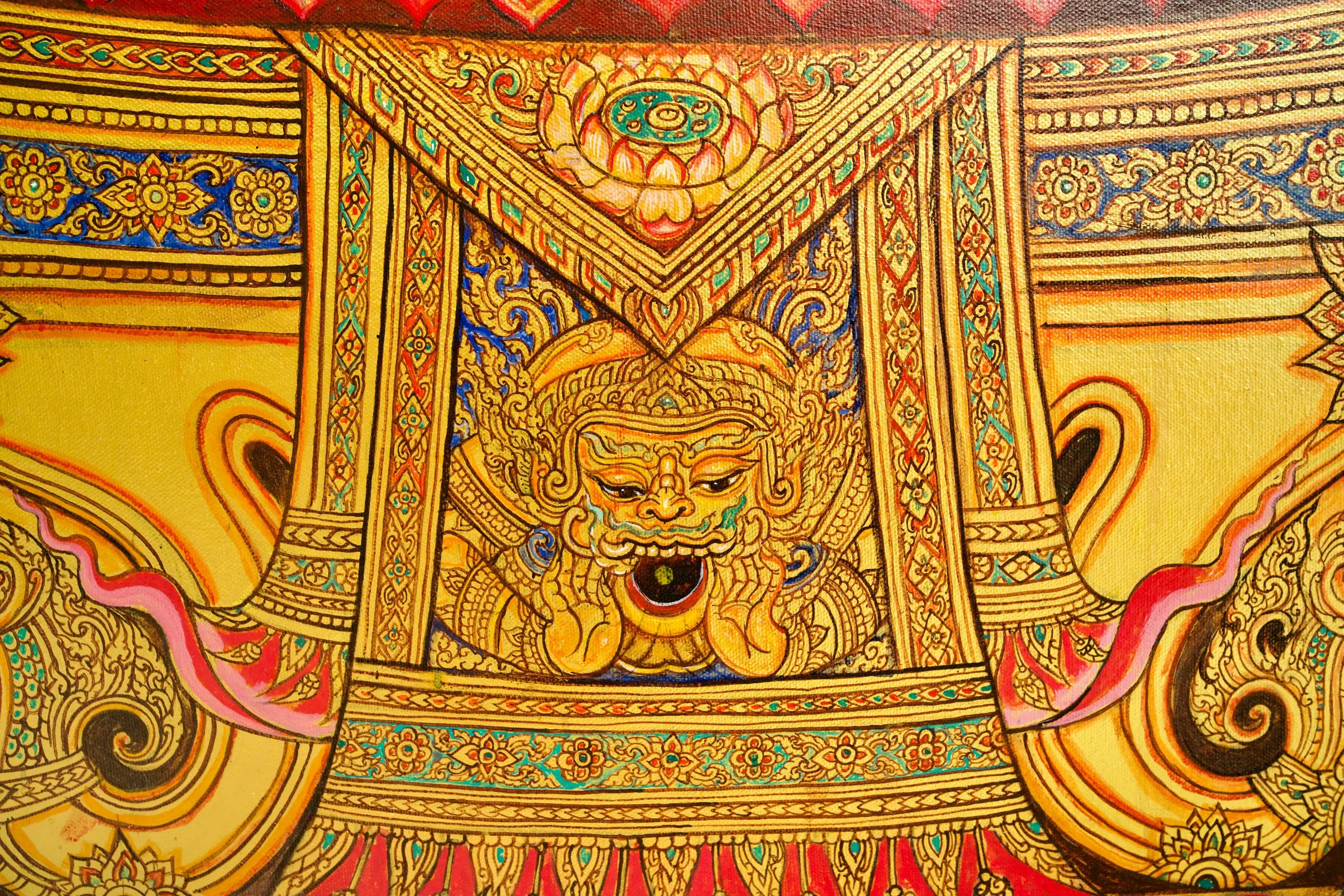 La Vie de Bouddha | 240 x 180 cm Reproductions de tableaux à la peinture à l’huile