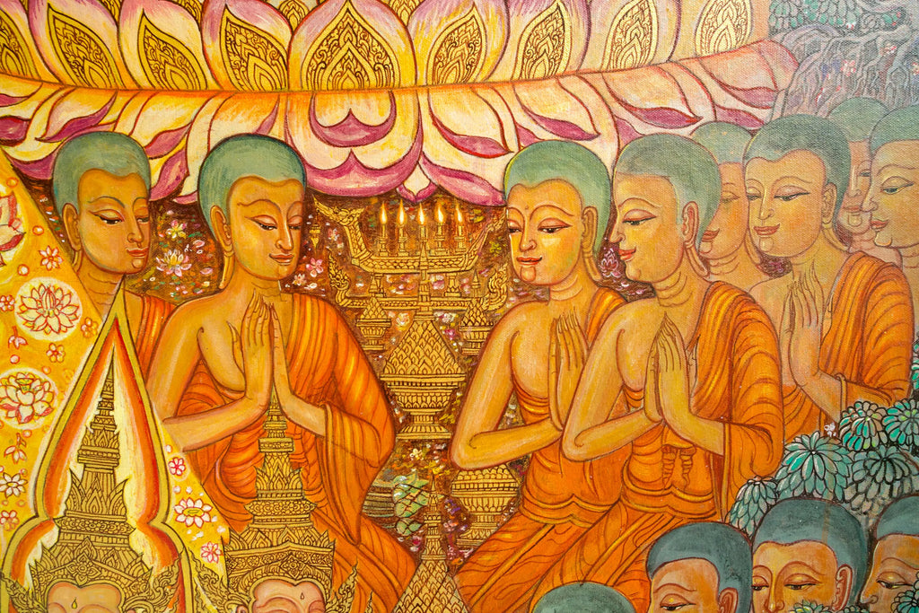La Vie de Bouddha | 240 x 180 cm Reproductions de tableaux à la peinture à l’huile