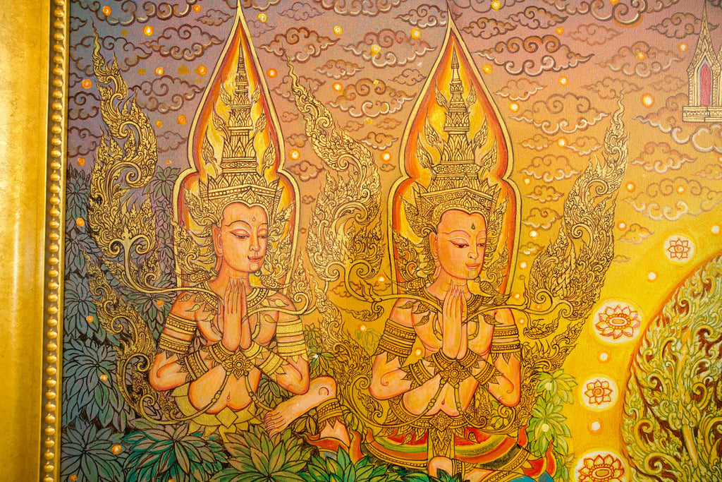 La Vie de Bouddha | 240 x 180 cm Reproductions de tableaux à la peinture à l’huile