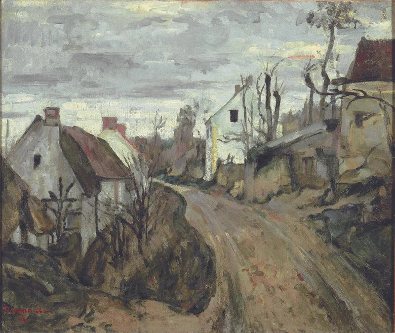 Die Alte Straße in Auvers-sur-Oise - Paul Cézanne