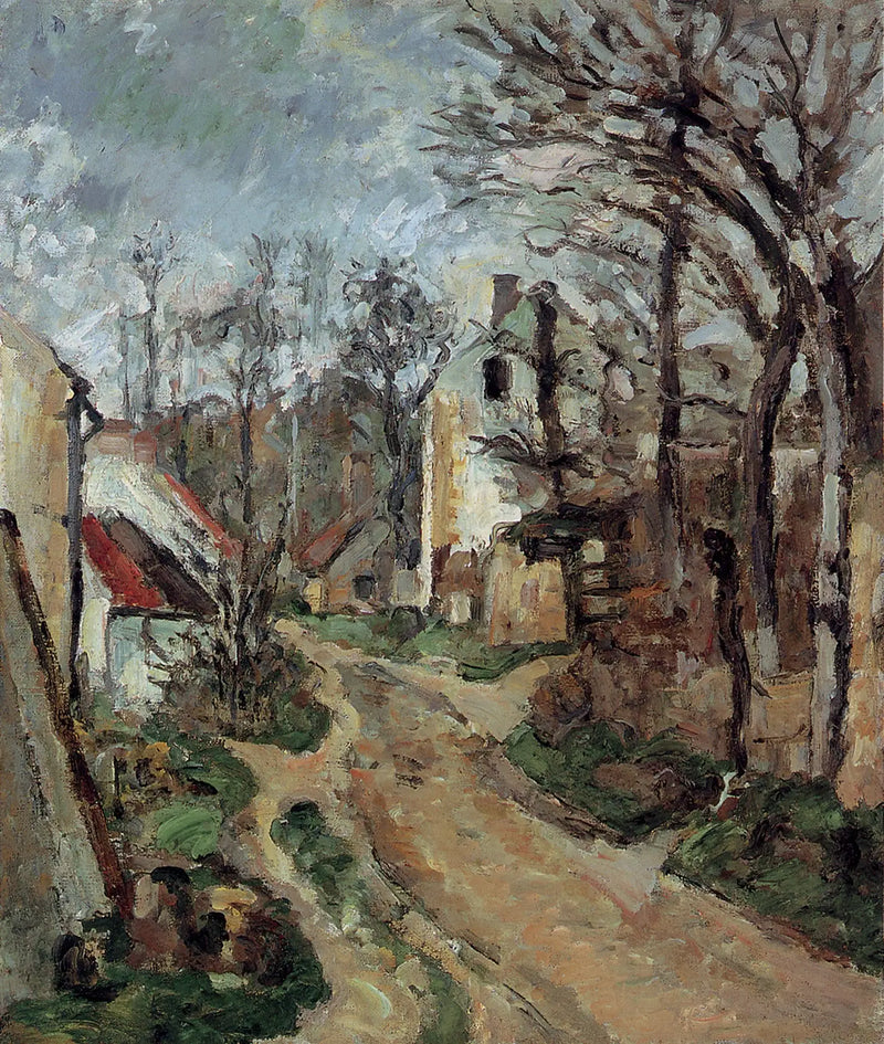 Die Alte Straße in Auvers-sur-Oise - Paul Cézanne