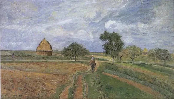 Die alte Straße von Ennery nach Pontoise - Camille Pissarro