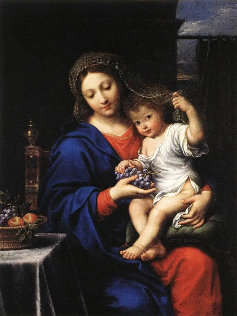 Die Jungfrau mit Traube - Pierre Mignard