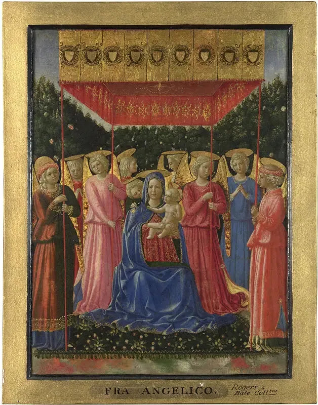 Die Jungfrau mit dem Kind und Engeln - Benozzo Gozzoli