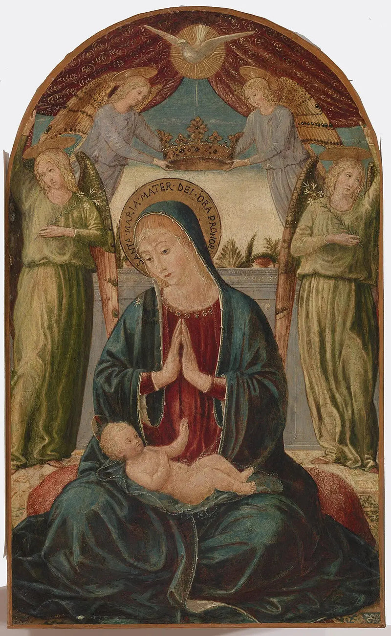 Die Jungfrau mit dem Kind und Engeln - Benozzo Gozzoli