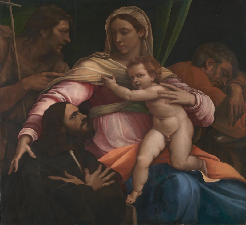 Die Jungfrau mit dem Kind, Heiligen und einem Spender - Sebastiano del Piombo