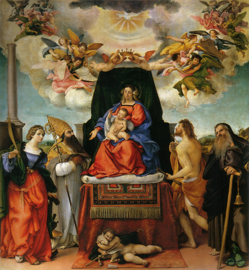 Die Jungfrau mit dem Kind und Heiligen - Lorenzo Lotto