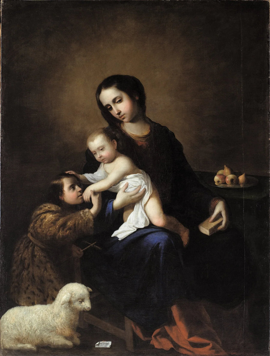 Die Jungfrau mit dem Kind und dem kleinen Johannes dem Täufer - Francisco de Zurbarán