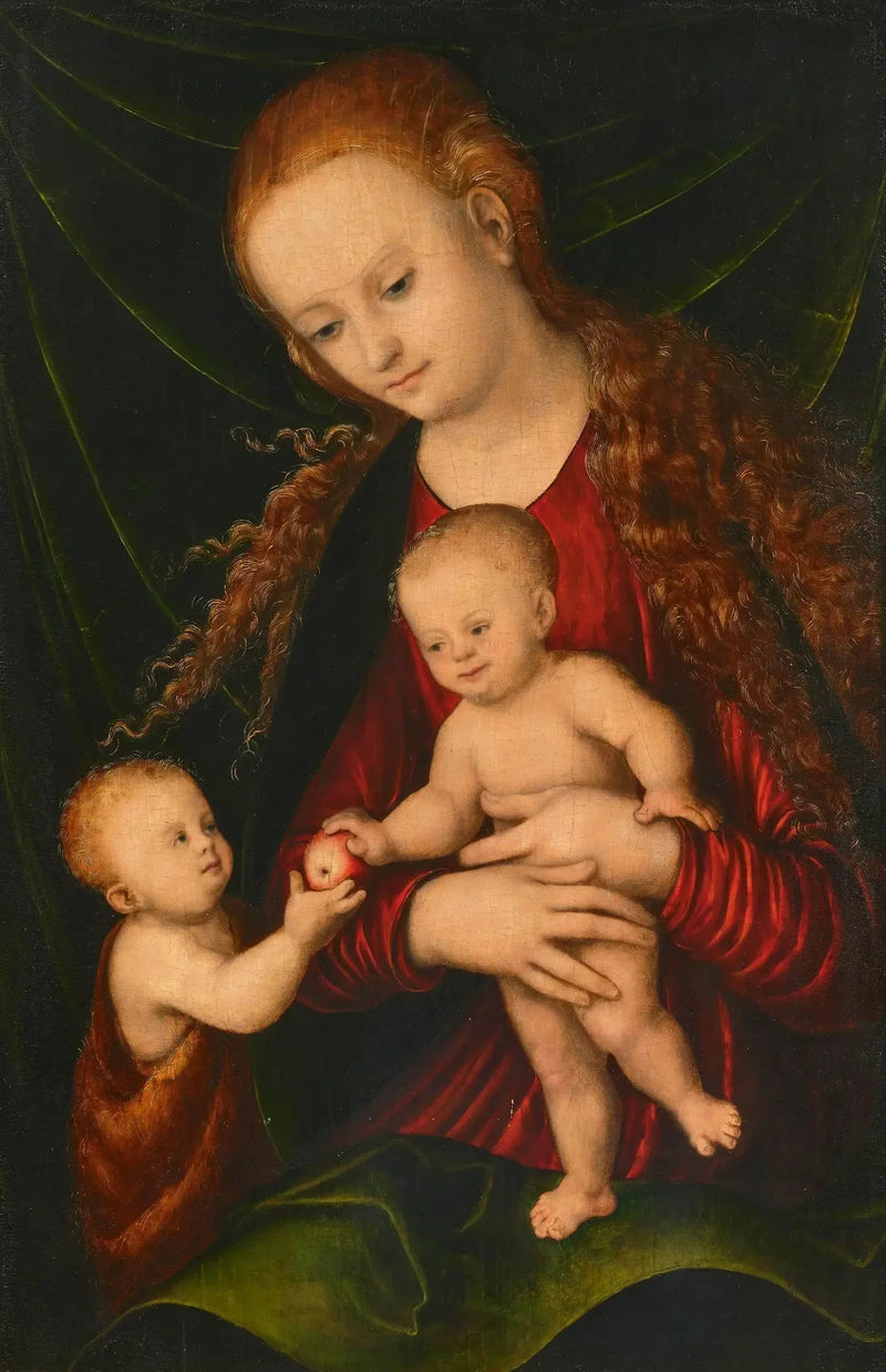 Die Jungfrau mit dem Kind und dem kleinen Heiligen Johannes - Lucas Cranach der Ältere