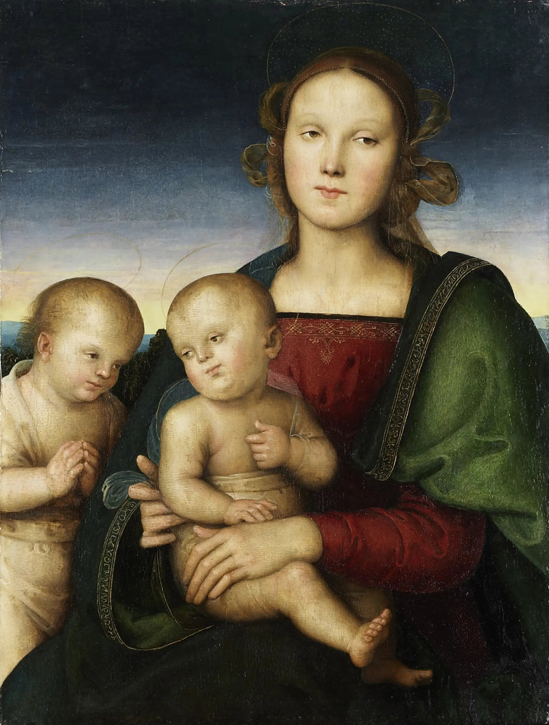 Die Jungfrau mit dem Kind und dem kleinen Heiligen Johannes - Pietro Perugino