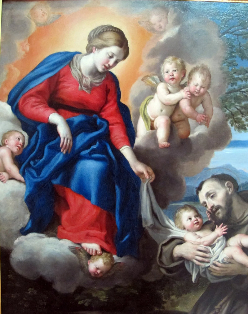 Die Jungfrau mit dem Kind und dem heiligen Franziskus - Domenichino