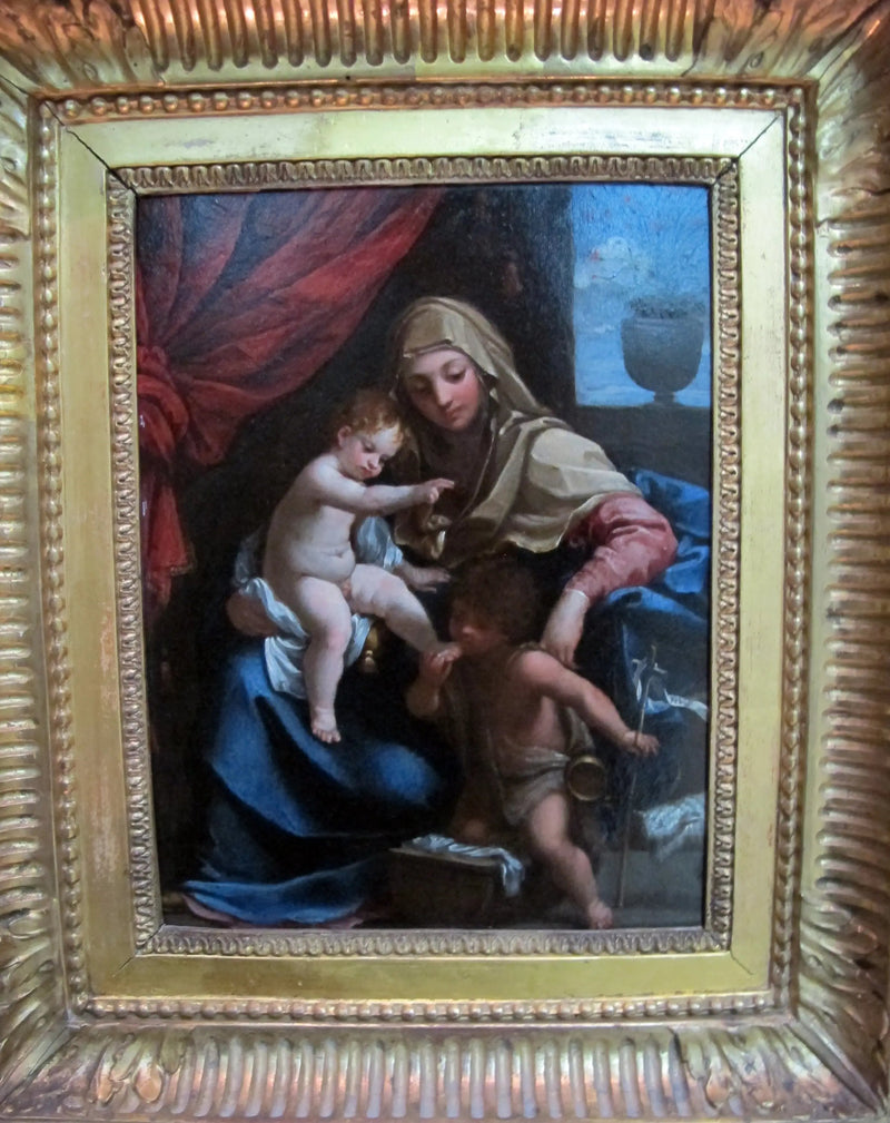Die Jungfrau mit dem Kind und dem heiligen Johannes dem Täufer - Guido Reni