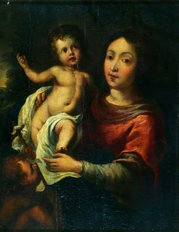 Die Jungfrau mit dem Kind und dem heiligen Johannes - Bartolomé Esteban Murillo