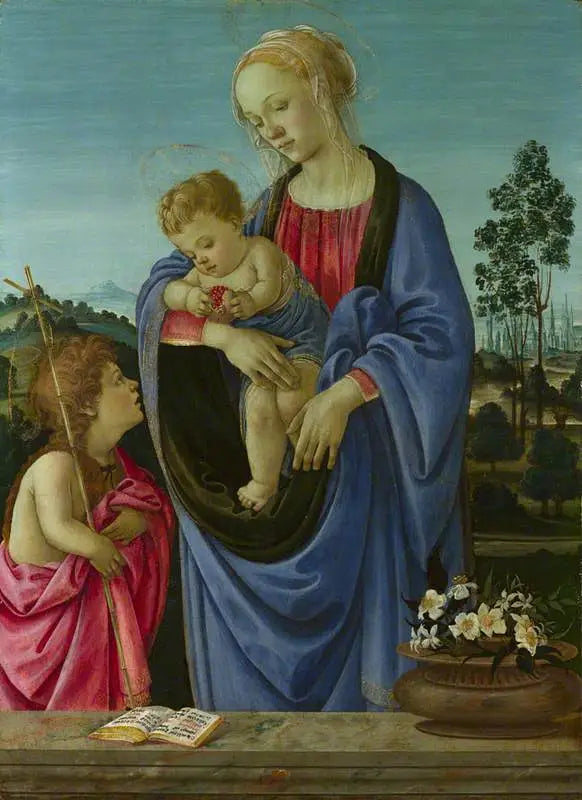 Die Jungfrau mit dem Kind und dem heiligen Johannes - Filippino Lippi