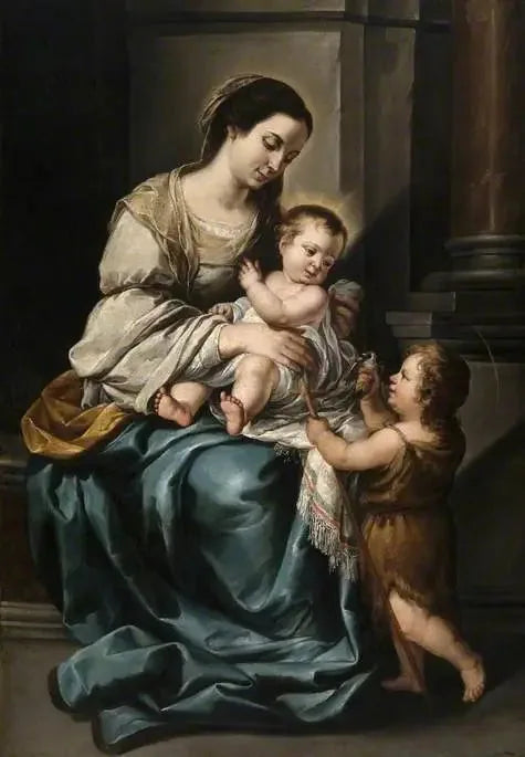 Die Jungfrau mit dem Kind und dem kleinen Johannes, « La serrana » - Bartolomé Esteban Murillo