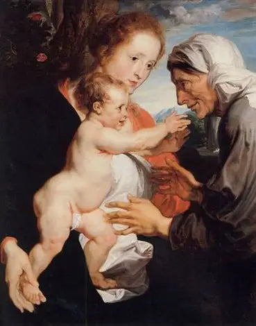 Die Jungfrau mit dem Kind und der heiligen Anna - Antoine van Dyck