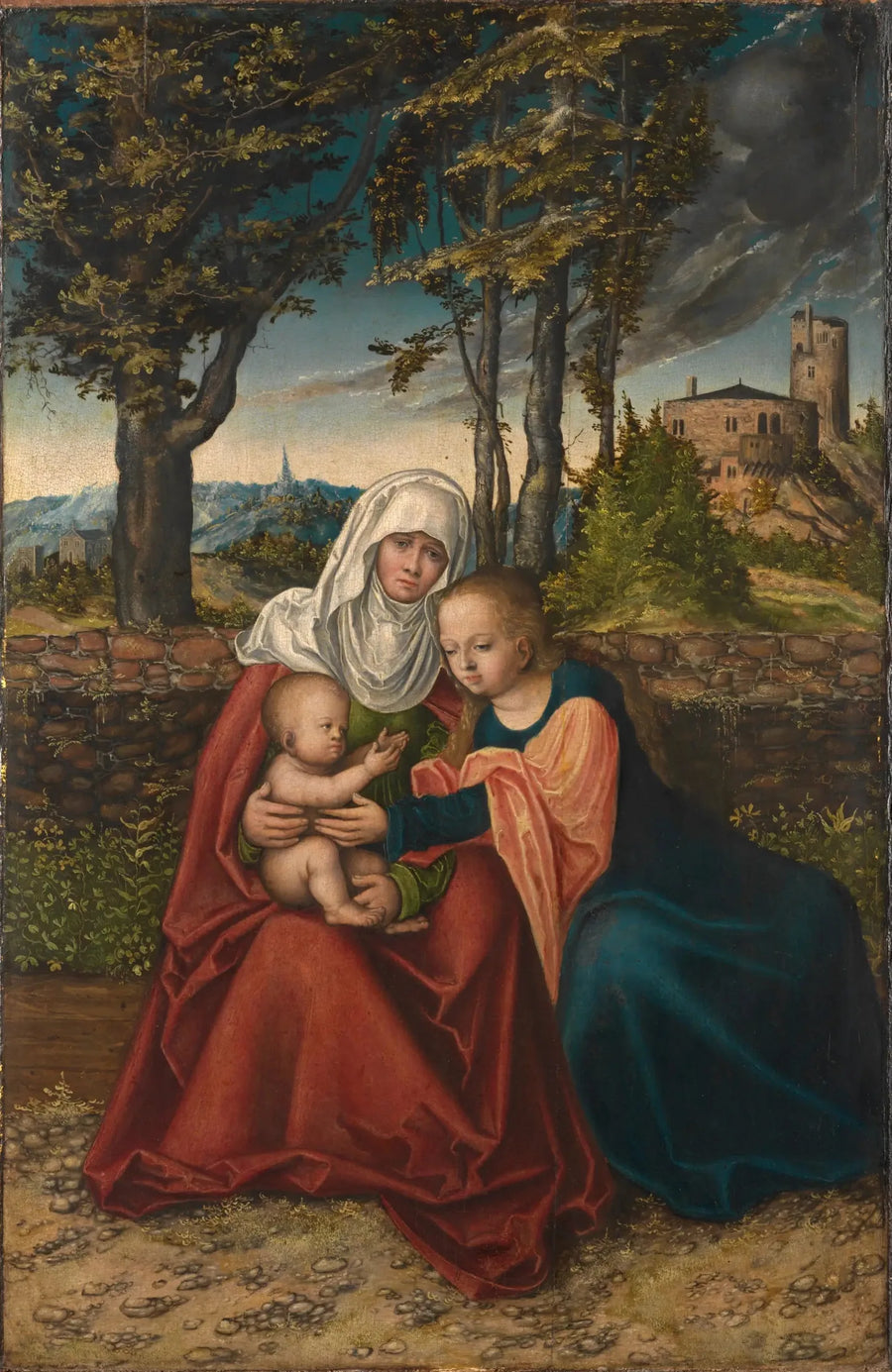Die Jungfrau mit dem Kind mit der heiligen Anna - Lucas Cranach der Ältere