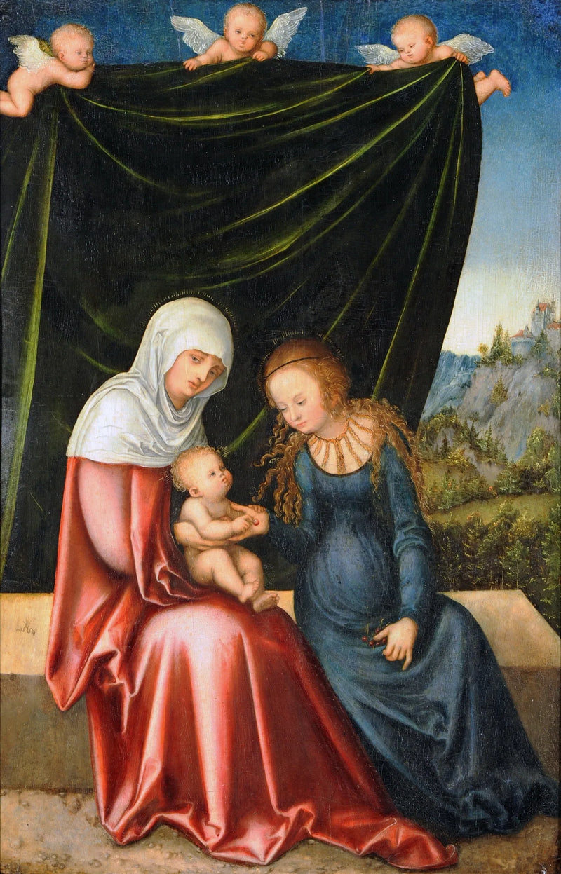 Die Jungfrau mit dem Kind und der heiligen Anna - Lucas Cranach der Ältere