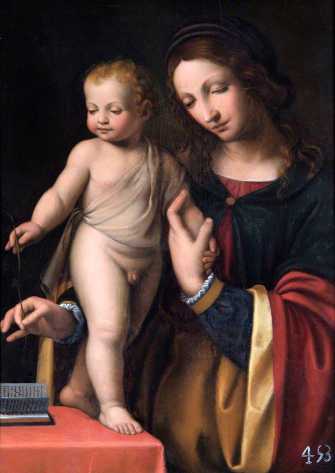 Die stehende Jungfrau mit Kind - Bernardino Luini