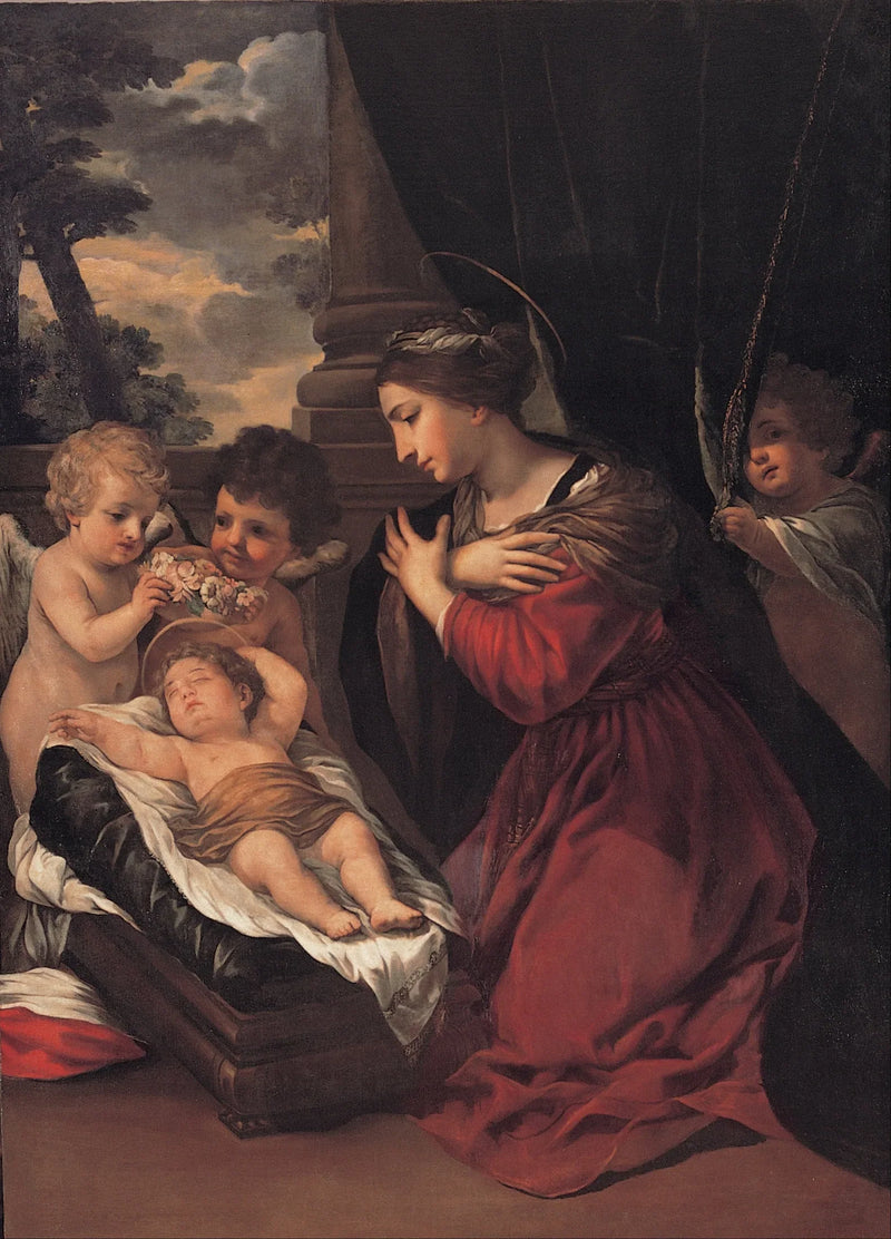 Die Jungfrau mit dem Kind und den Engeln - Pietro da Cortona
