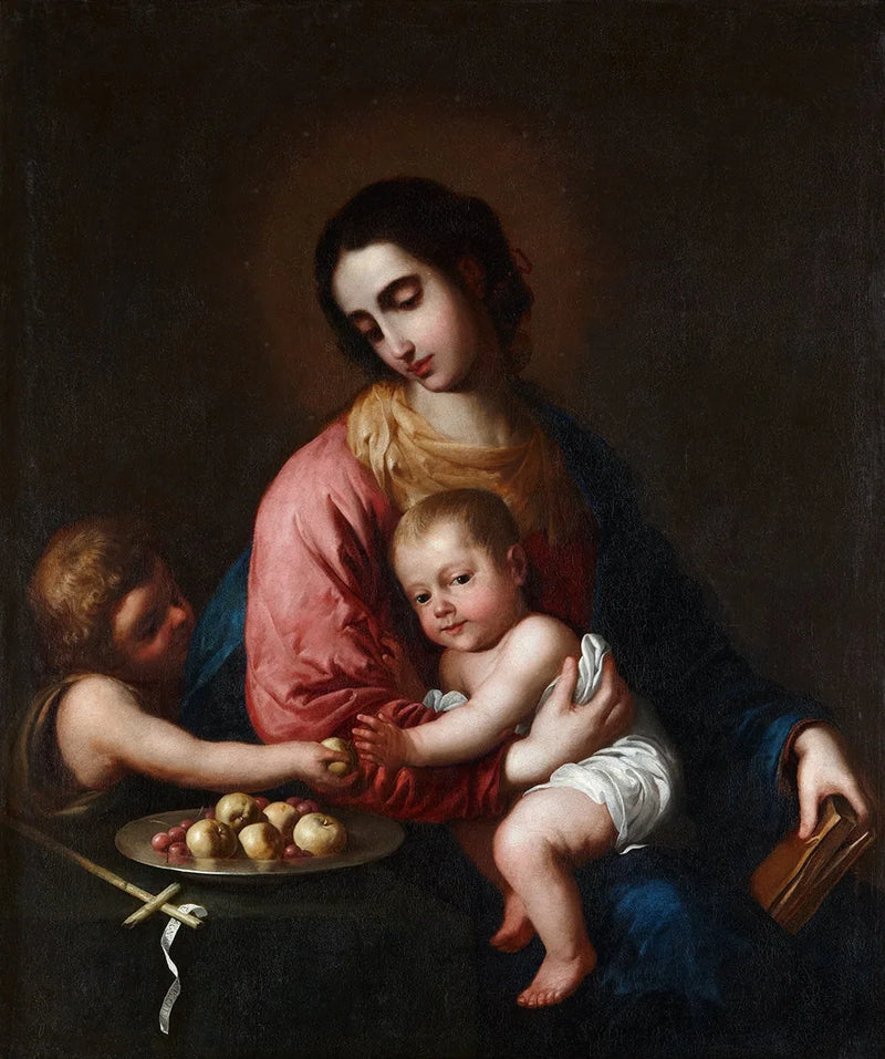 Die Jungfrau mit dem Jesuskind und dem heiligen Johannes - Francisco de Zurbarán