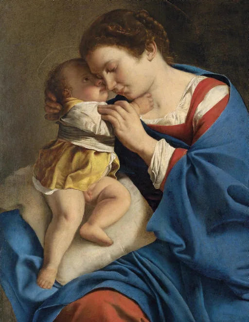 Die Jungfrau mit dem Kind - Orazio Gentileschi