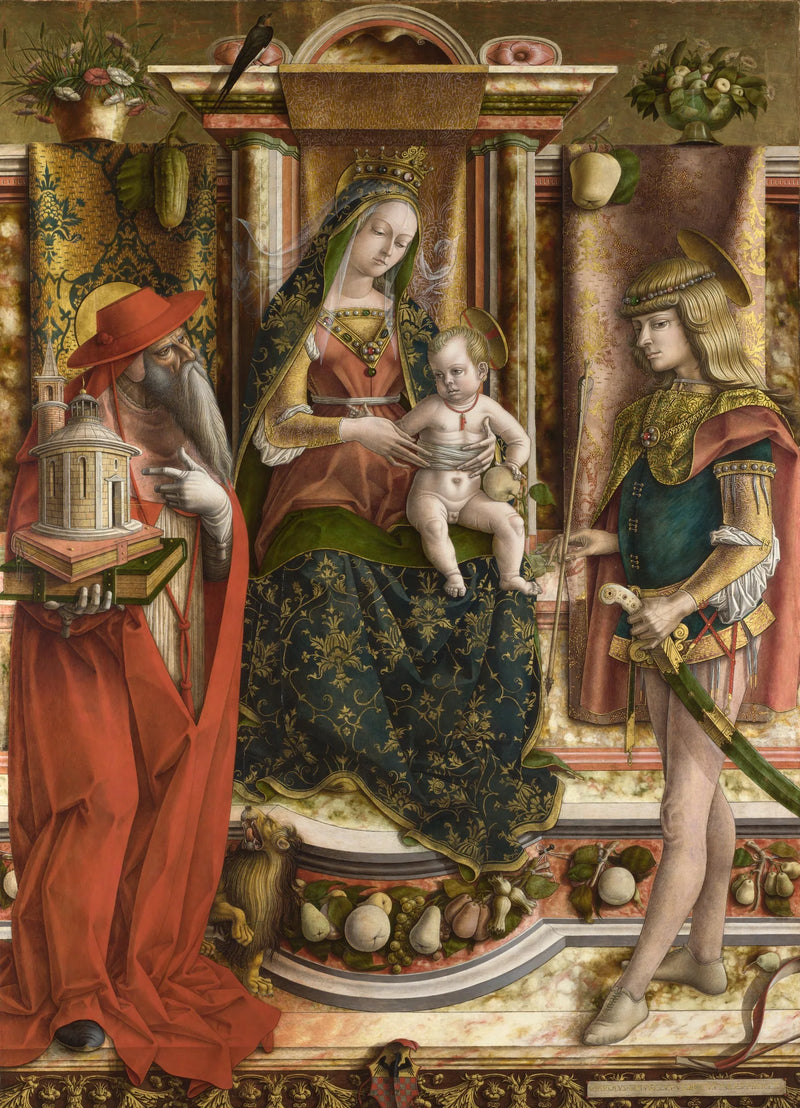 Die Jungfrau mit der Schwalbe - Carlo Crivelli