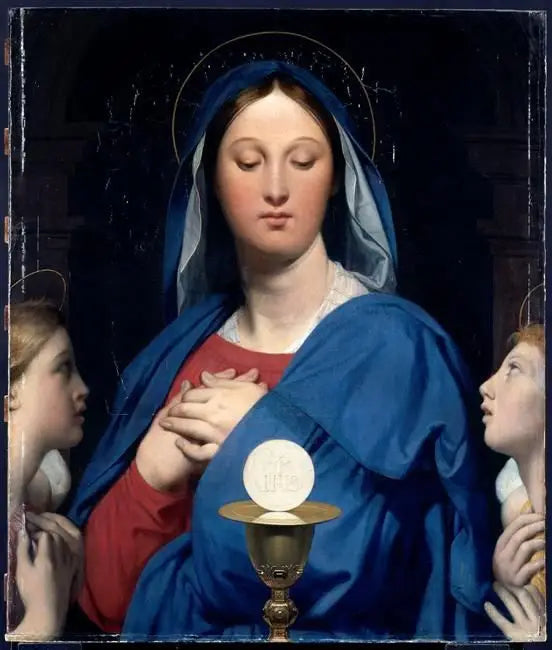 Die Jungfrau mit der Hostie - Jean-Auguste-Dominique Ingres
