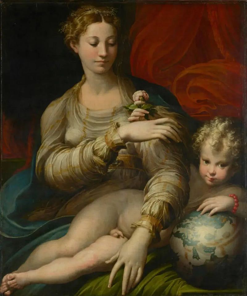 Die Jungfrau mit Rose - Parmigianino