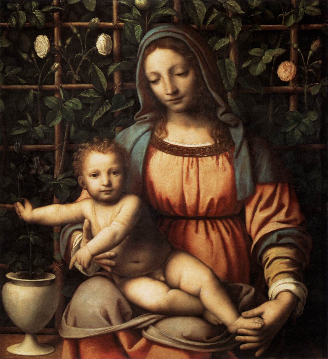 La Vierge à la roseraie - Bernardino Luini - Alpha Reproduction
