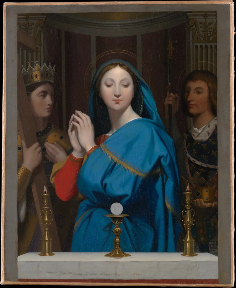 Die Jungfrau, die die Hostie verehrt - Jean-Auguste-Dominique Ingres