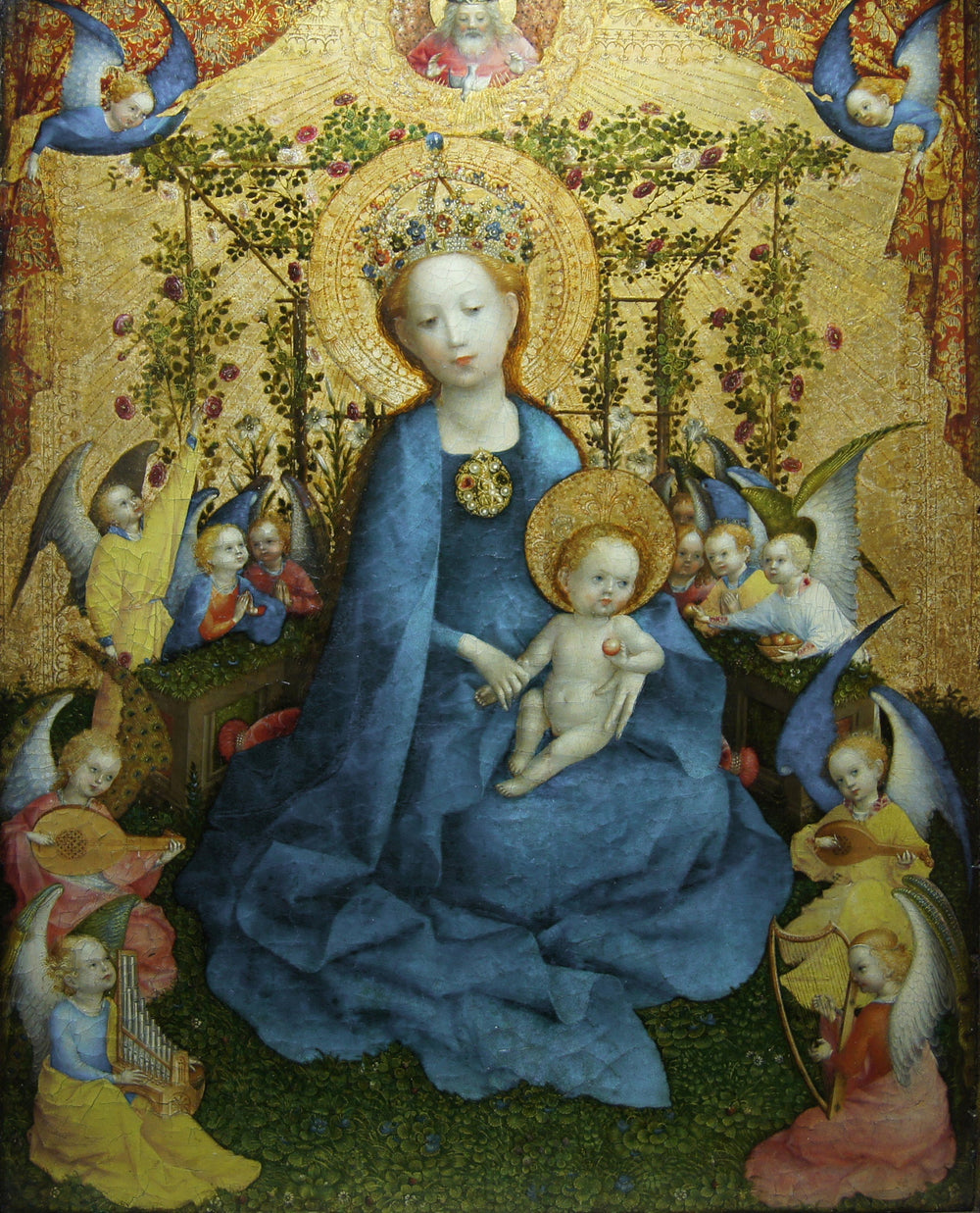 La Vierge au buisson de roses - Stefan Lochner image 1 copie peinte à la main à l’huile