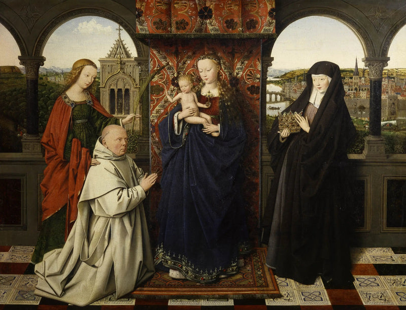 Die Jungfrau beim Chartreux - Jan van Eyck