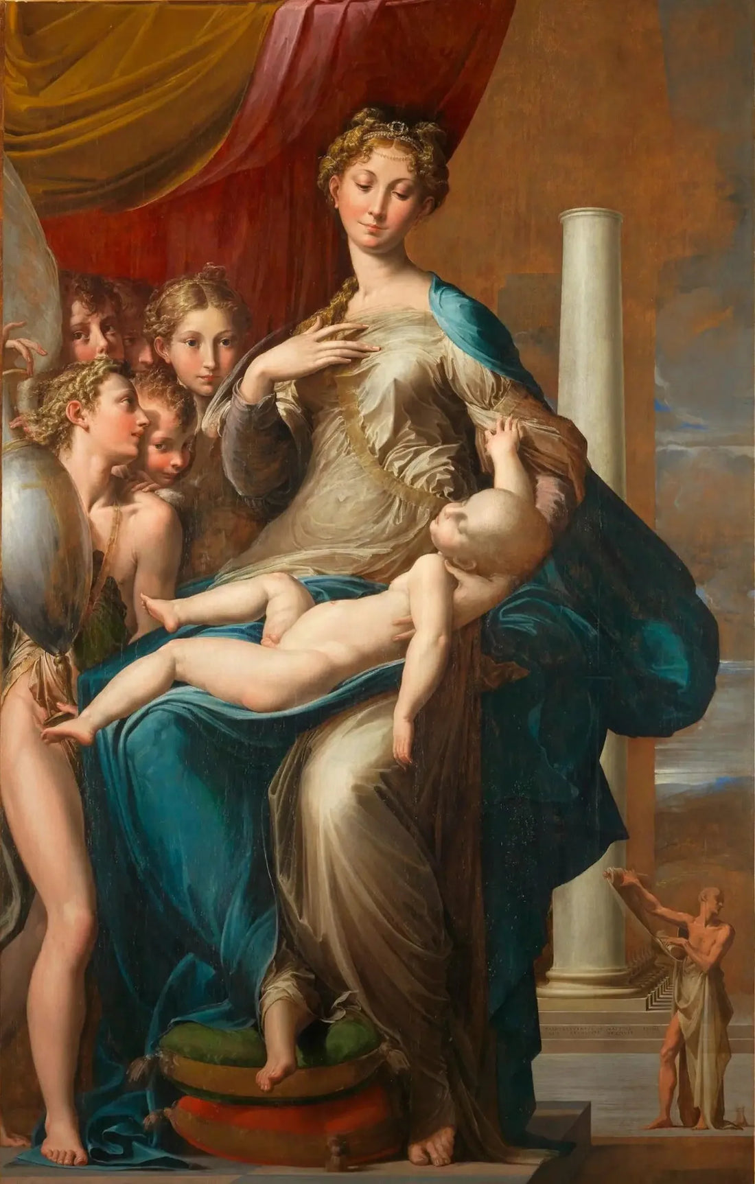 Die Jungfrau mit langem Hals - Parmigianino